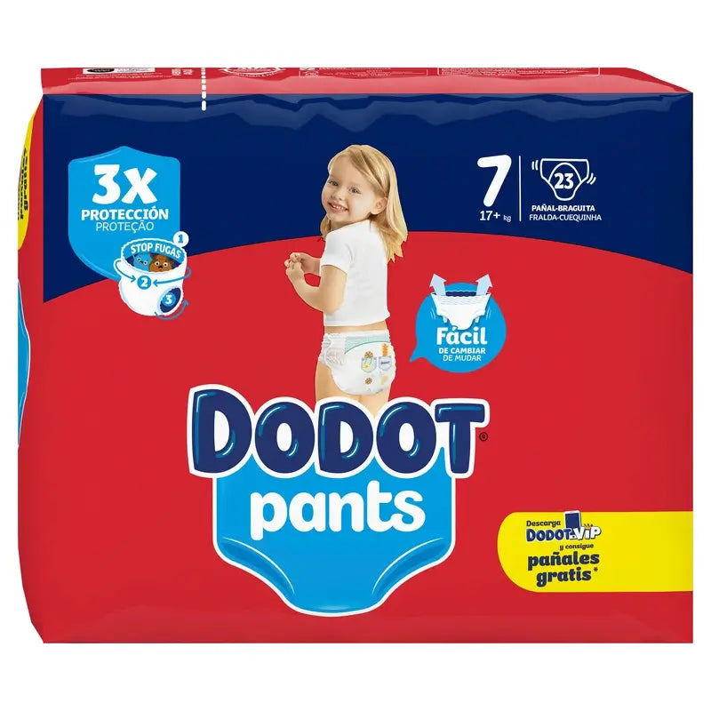 Dodot Pants – nohavičkové plienky, veľkosť 7 (+17 kg), 23 plienok