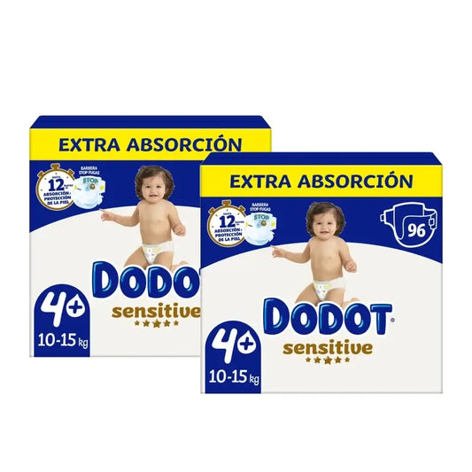 Dodot Sensitive Extra – balenie veľkosti 4+, plienky, balenie 2x96
