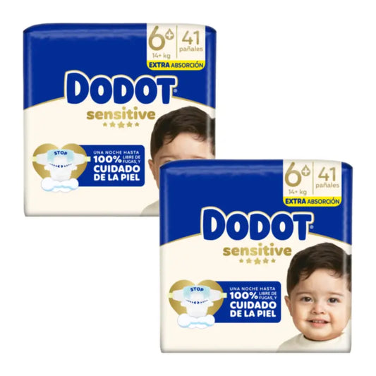 Dodot Sensitive veľkosť 6 Extra-Jumbo, balenie 2 x 41 plienok