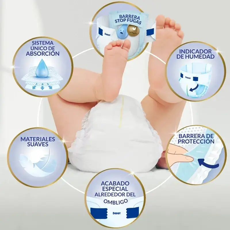 Dodot Sensitive veľkosť 2, 2 x 80 plienok + detské vlhčené utierky Pure Aqua, 288 kusov