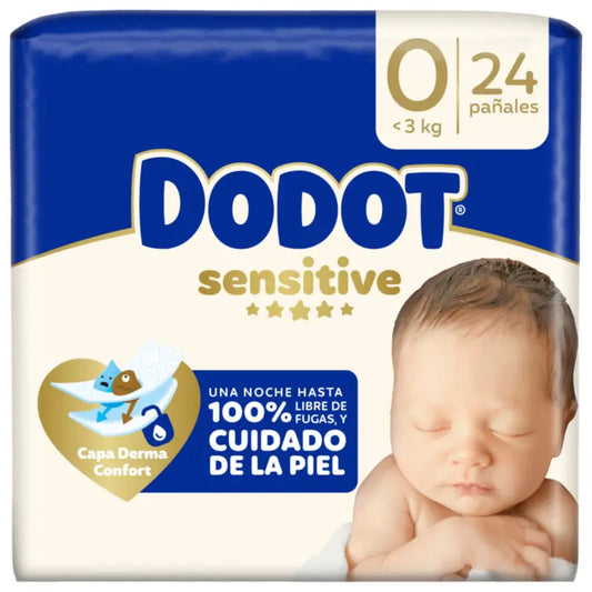 Dodot Sensitive Veľkosť 0, 24 plienok