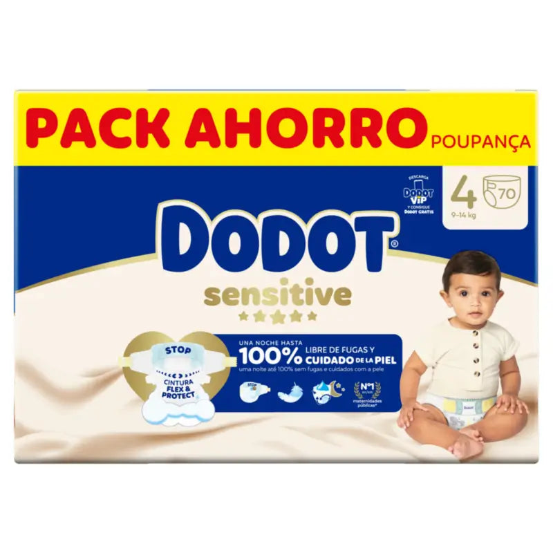 Dodot Sensitive Box, veľkosť 4, 70 plienok