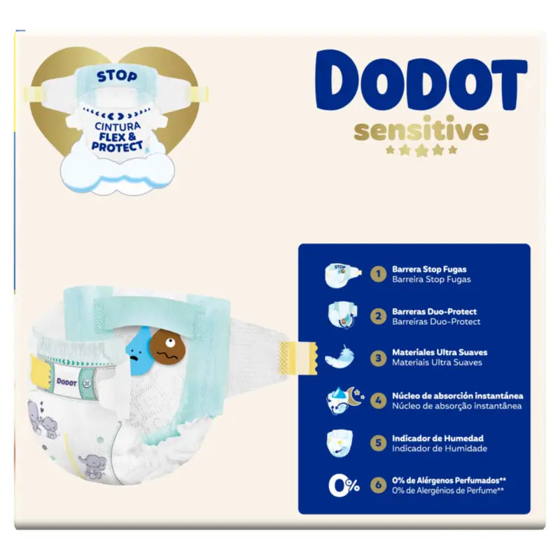Dodot Sensitive Box, veľkosť 4, 70 plienok