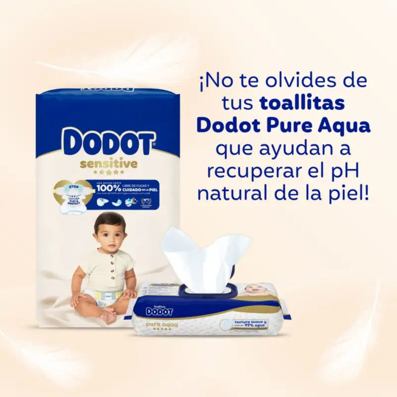 Dodot Sensitive veľkosť 4 (9–14 kg), 48 plienok