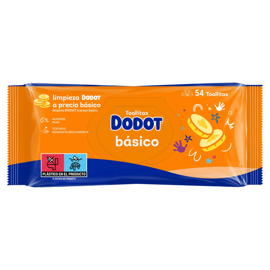 Dodot vlhčené utierky Basic, 54 kusov