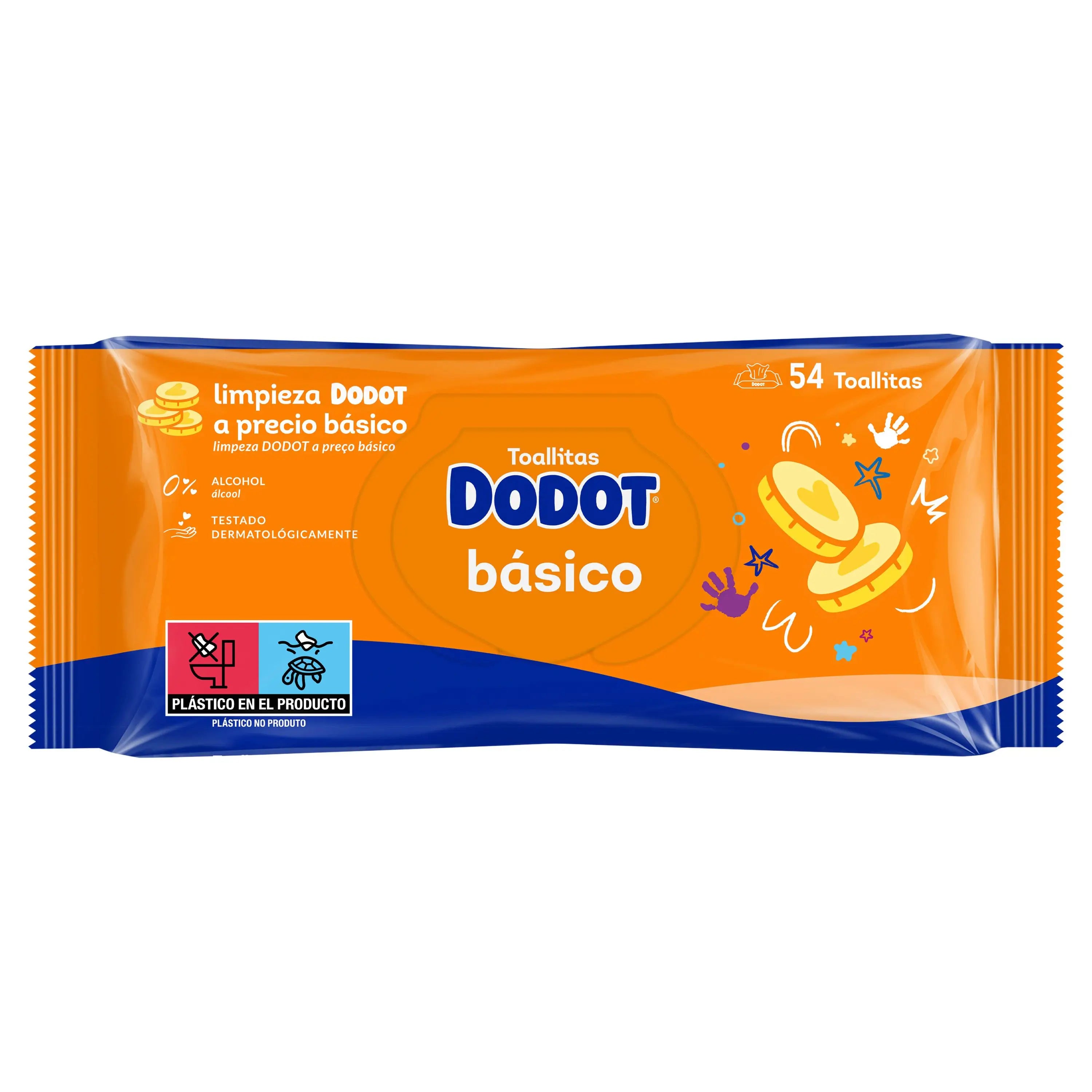 Dodot vlhčené utierky Basic, 54 kusov