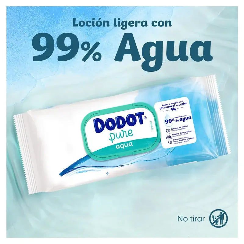 Dodot vlhčené utierky Total Care Aqua, 48 kusov