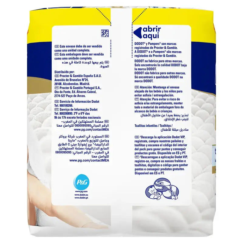 Dodot vlhčené utierky Pure Aqua, 6x48, 288 kusov