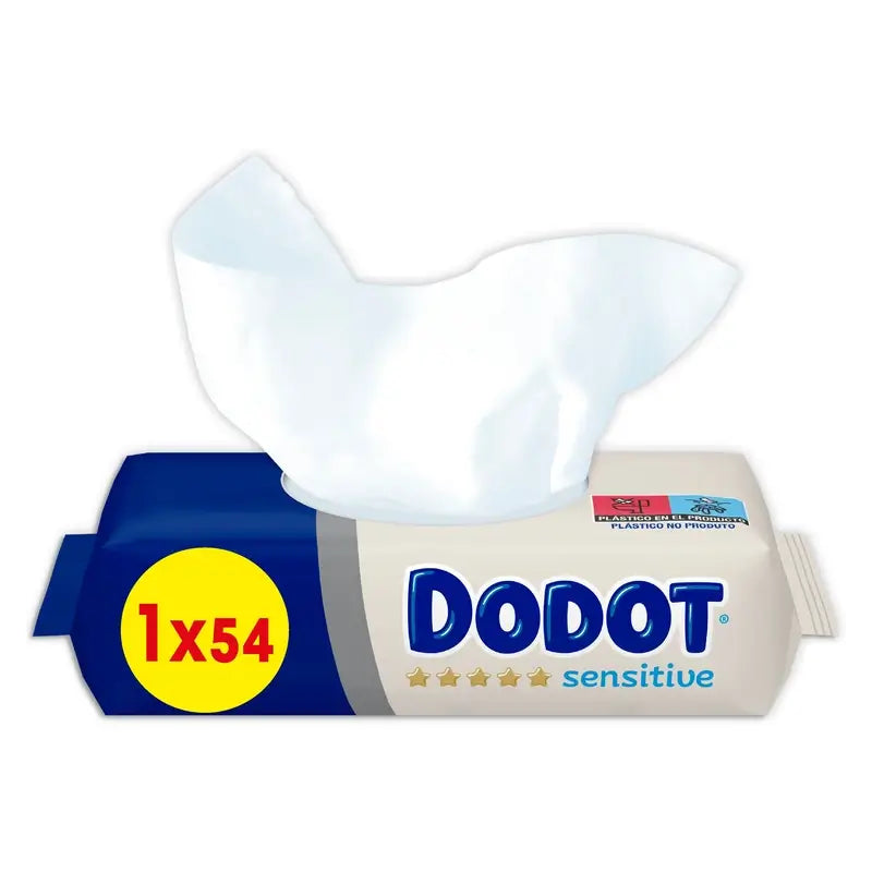 Dodot vlhčené utierky Sensitive, 1×54 (54 kusov)