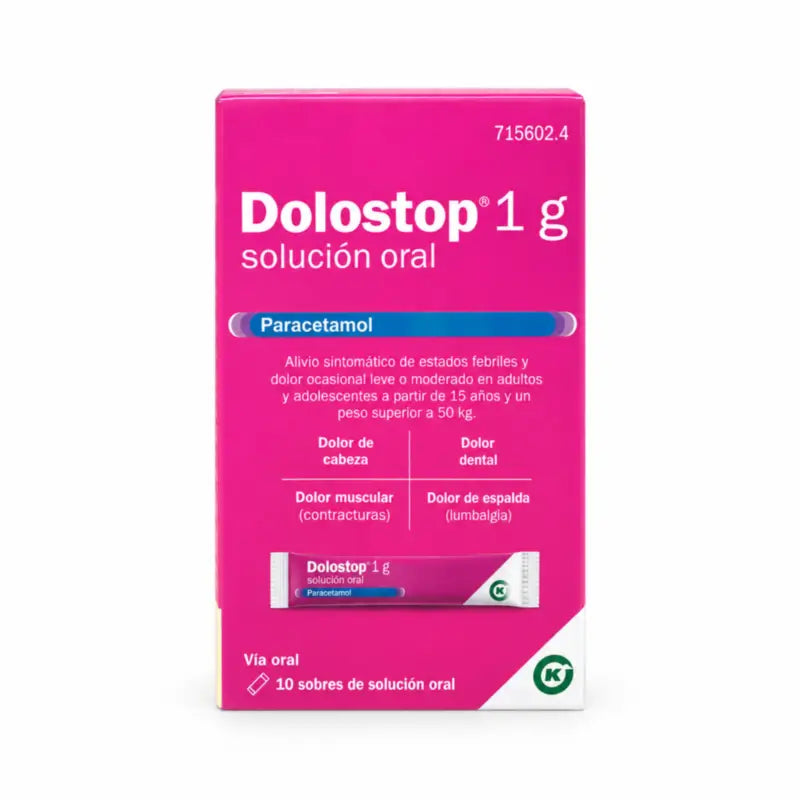 Dolostop 1 g perorálny roztok, 10 vrecúšok