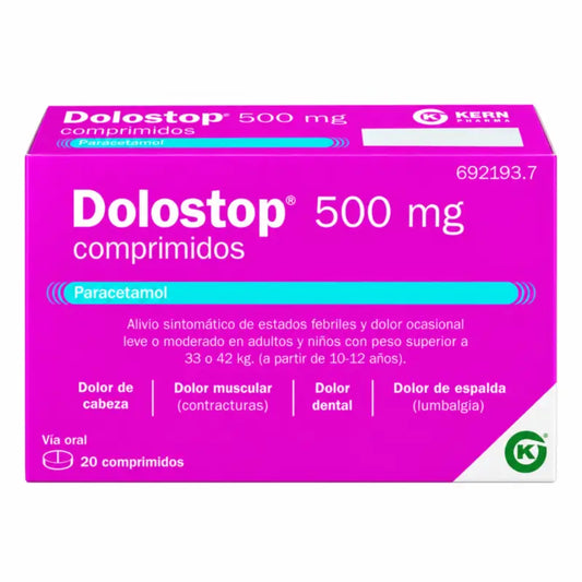 Dolostop 500 mg, 20 tabliet
