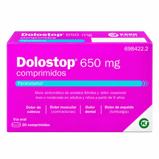 Dolostop 650 mg, 20 tabliet