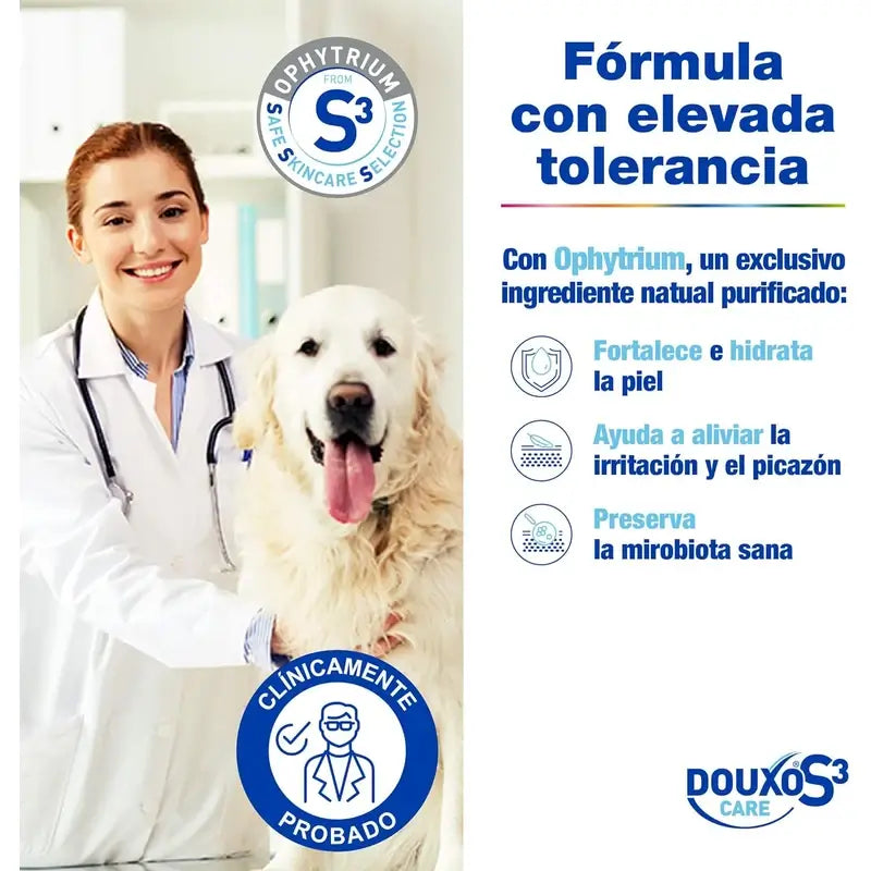 Douxo S3 Care – pleťová voda na uši pre psov a mačky, na časté použitie, 120 ml