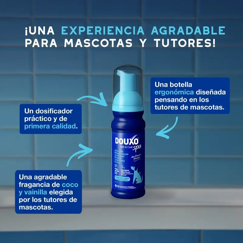 Douxo Skin & Coat Spa – ultra jemná pena na rýchle čistenie, 150 ml