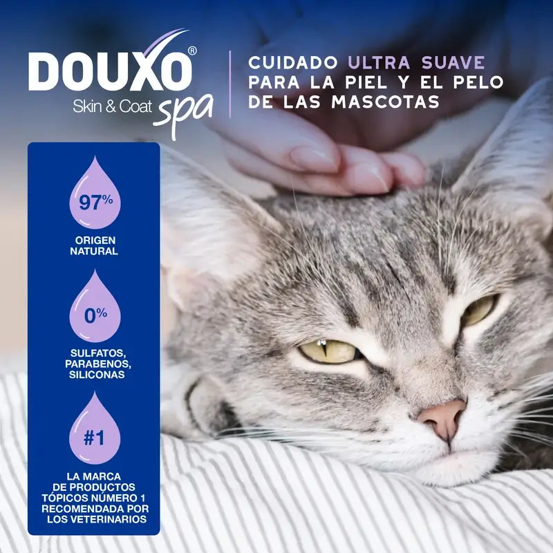 Douxo Skin & Coat Spa – ultra jemné čistiace prostriedky pre bezstresové umývanie mačiek, 150 ml