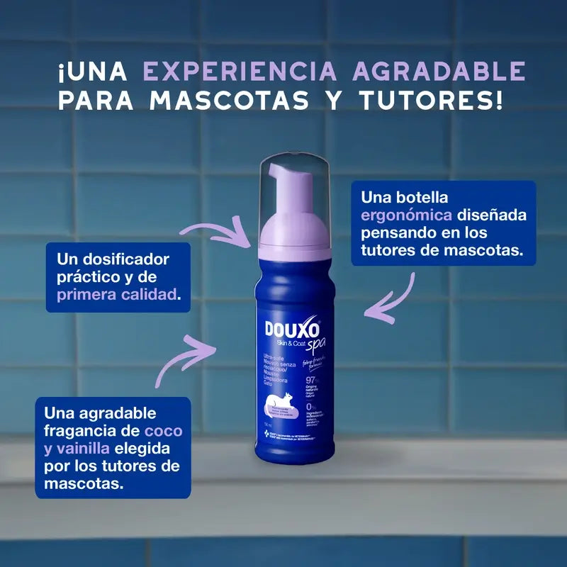 Douxo Skin & Coat Spa – ultra jemné čistiace prostriedky pre bezstresové umývanie mačiek, 150 ml