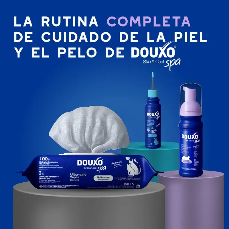 Douxo Skin & Coat Spa – ultra jemné čistiace prostriedky pre bezstresové umývanie mačiek, 150 ml