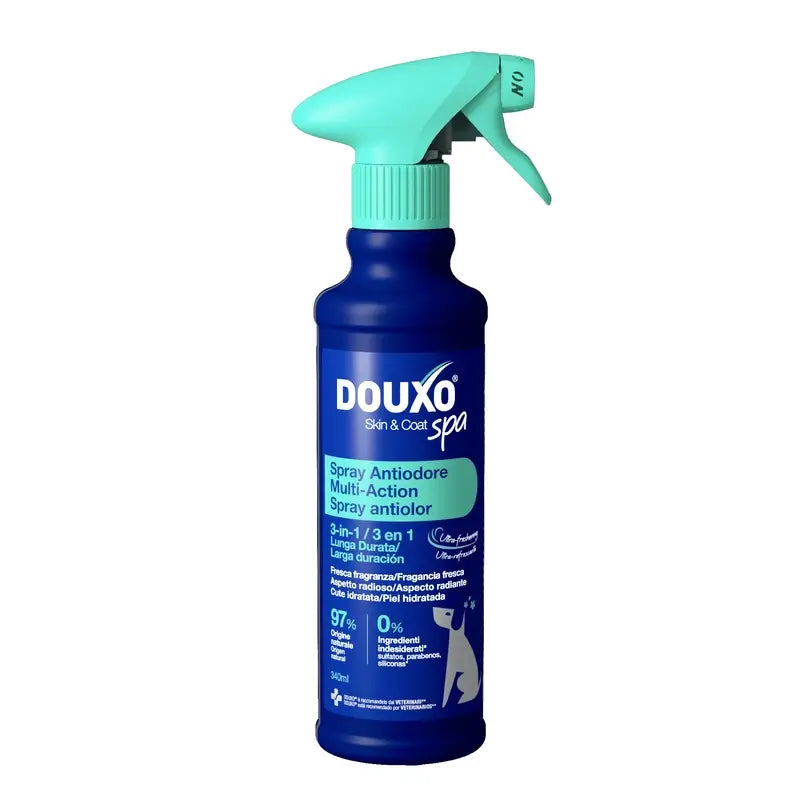 Douxo Skin & Coat Spa – viacúčelový sprej proti zápachu pre psov, 340 ml