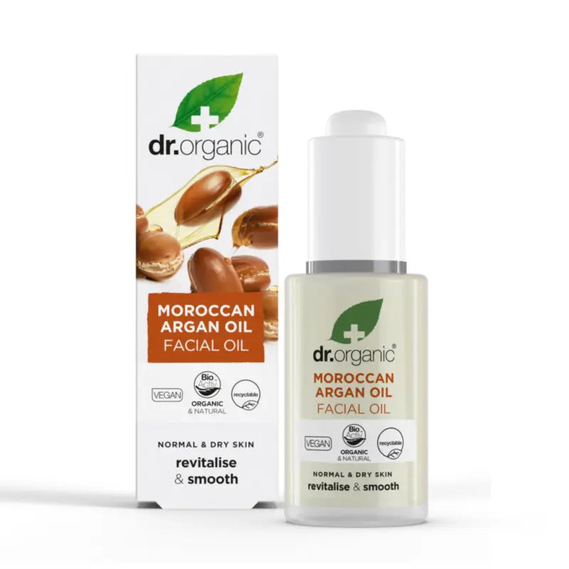 Dr. Organic Pleťový olej – marocký arganový olej 30 ml. 