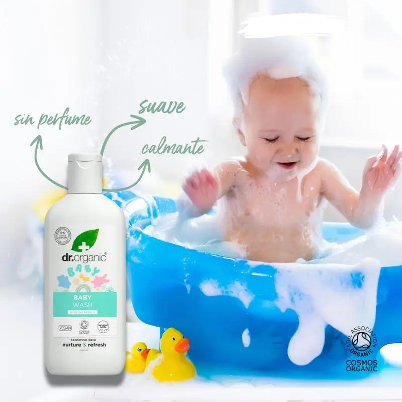 Dr.Organic Mama a dieťa – detský šampón a sprchový gél, 250 ml