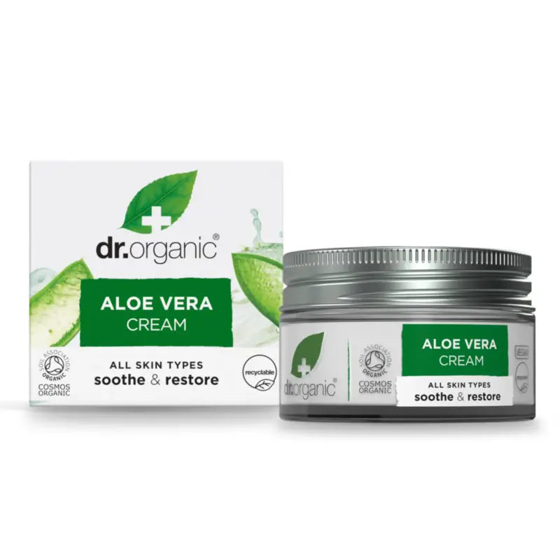 Dr.Organic Koncentrovaný krém s aloe vera – pre všetky typy pleti, 50 ml
