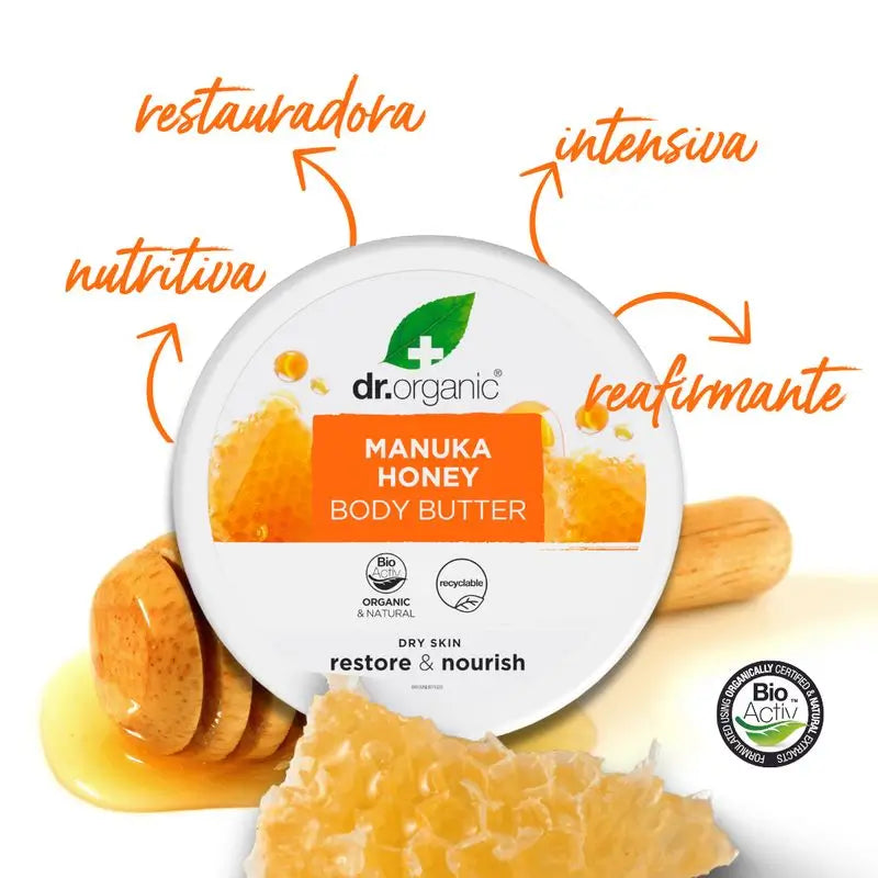 Dr. Organic Telový krém s medom Manuka 200 ml. 
