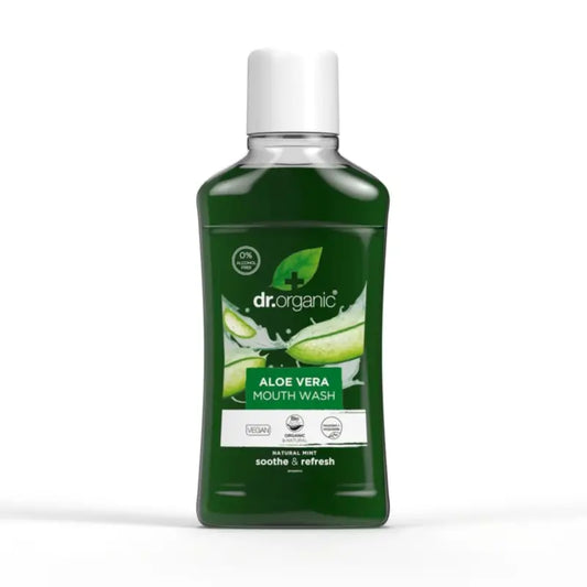 Dr.Organic Ústna voda s aloe vera, 500 ml