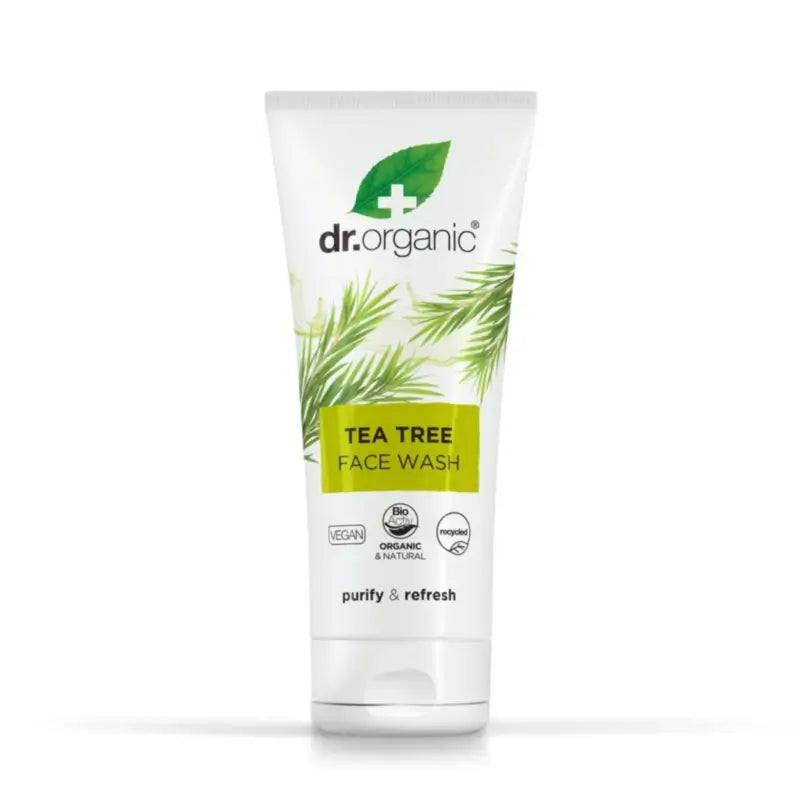 Dr.Organic Čajovník – čistiaci prípravok na tvár pre mastnú pleť, 200 ml