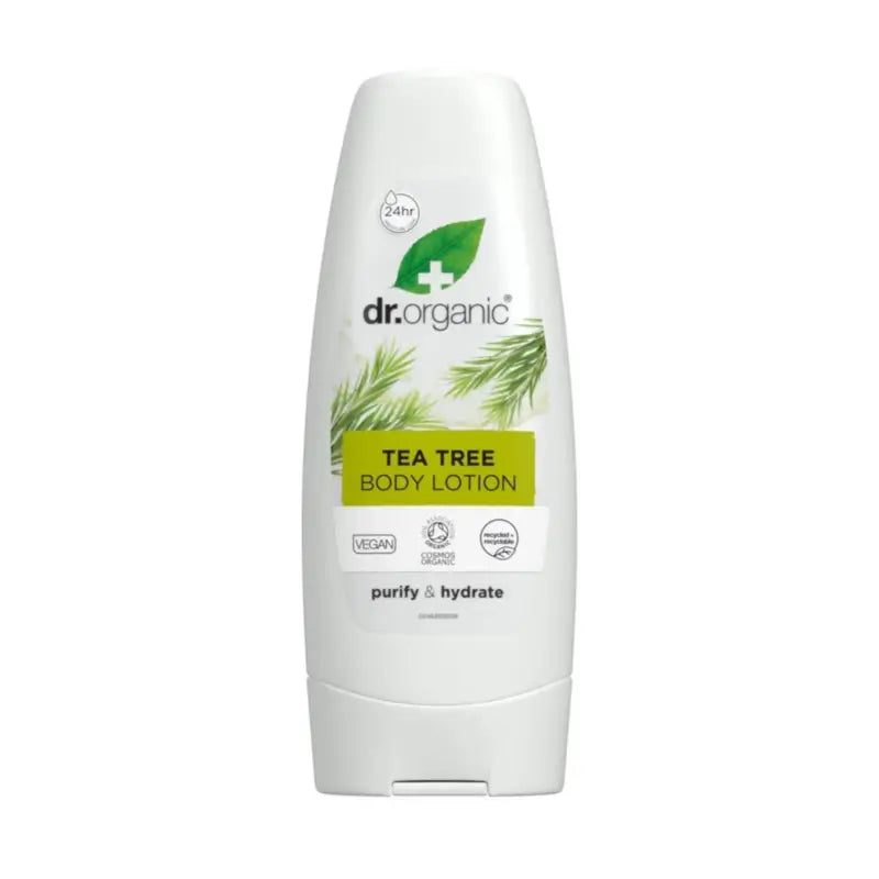 Dr.Organic Téčajový strom – telové mlieko pre mastnú pleť, 200 ml