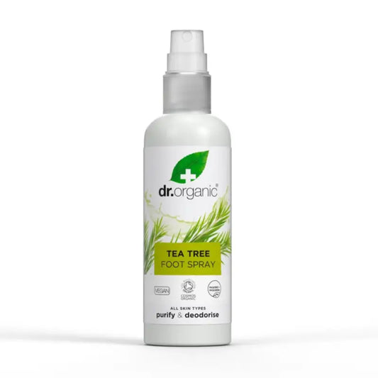 Dr.Organic Dezodorant na nohy v spreji s čajovníkom, 100 ml