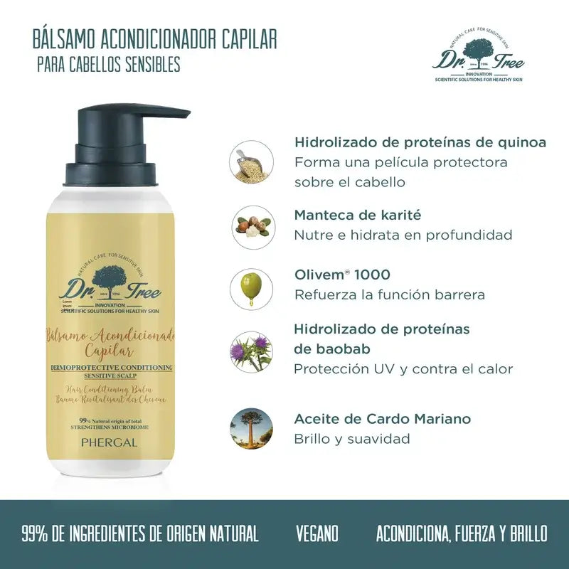 Dr. Tree Balsamo – prírodný kondicionér na vlasy pre citlivú pokožku hlavy, 200 ml