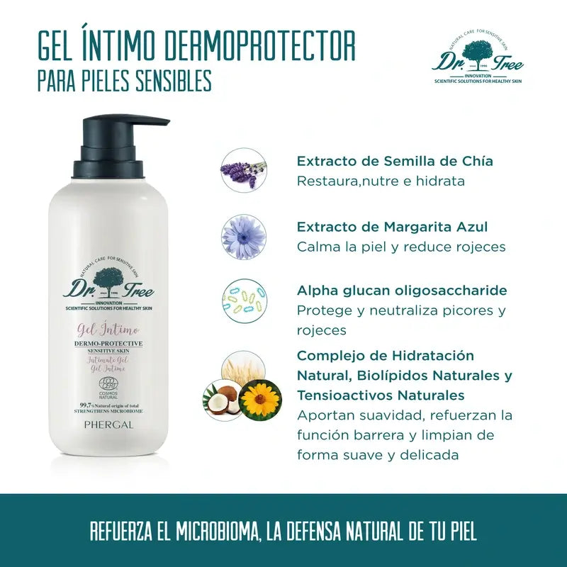 Dr. Tree Intímny gél Natural pre citlivú pokožku 400 ml 