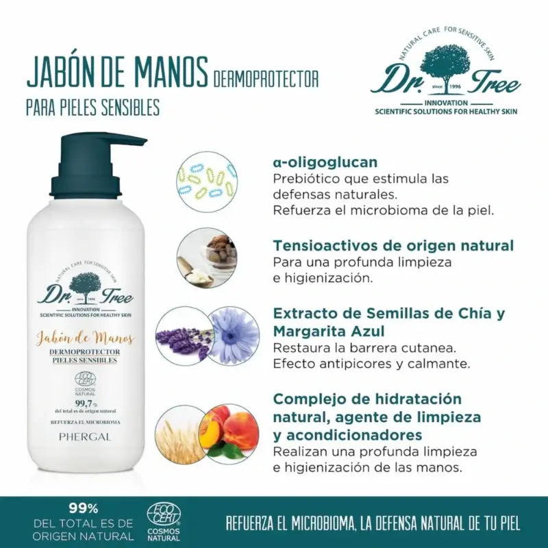 Dr. Tree Prírodné mydlo na ruky pre citlivú pokožku 200 ml 