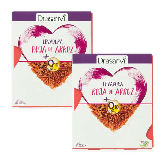 Drasanvi Yeast Red Rice (2,9 Mg Monacolin K) Coenzyme Q10, 2X30 Capsules