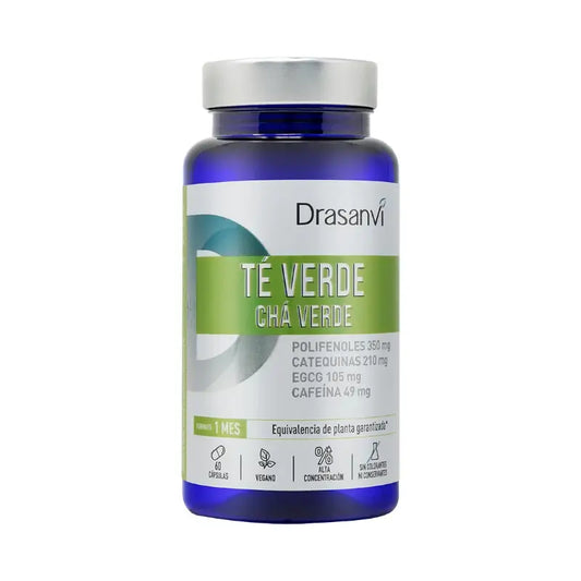 Drasanvi Zelený čaj 60 kapsúl, balenie Nutrabasicos Drasanvi