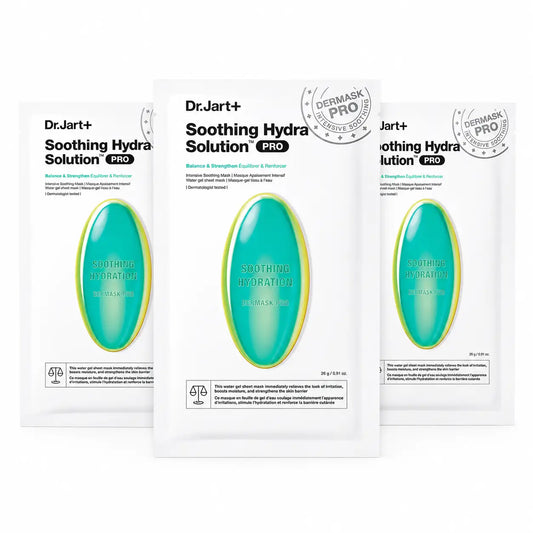 Dr.Jart+ Dermask Hydra Solution Pro – intenzívna upokojujúca pleťová maska, 26 g, balenie po 3 ks