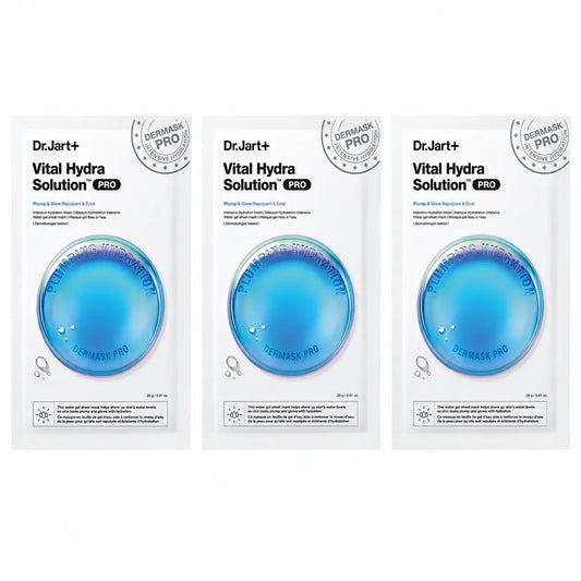 Dr.Jart+ Dermask Vital Hydra Solution Pro Hydratačná pleťová maska, 26 g, balenie po 3 ks