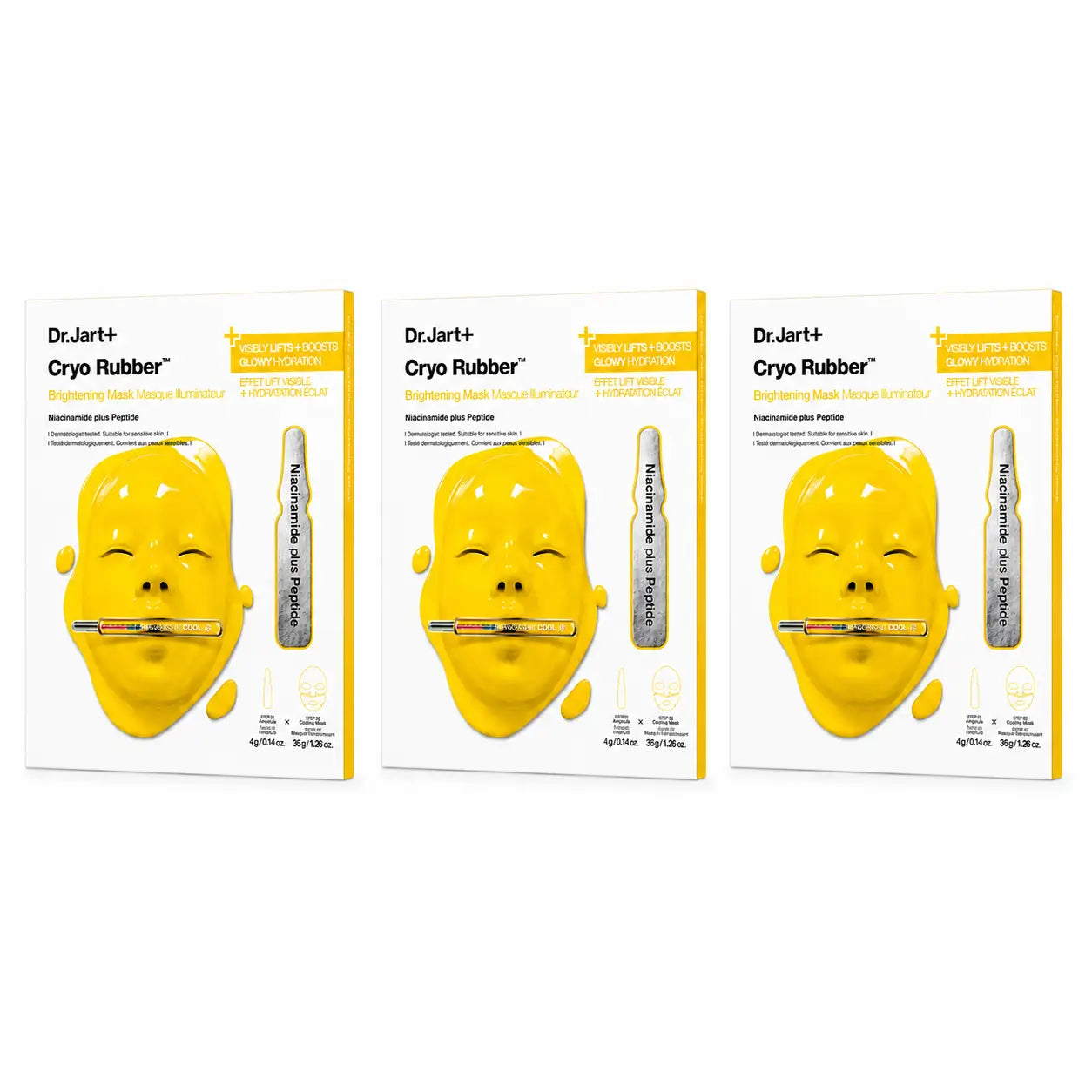 Dr.Jart+ Dr.Jart+ Cryo Rubber Brightening Mask, balenie po 3 ks