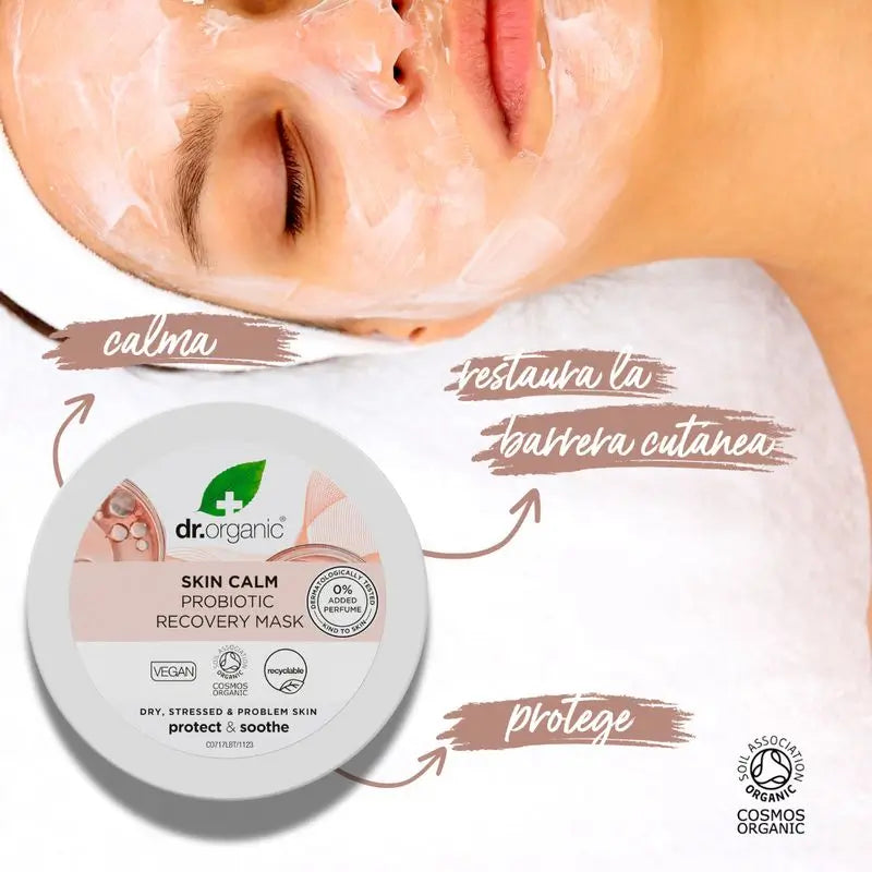 Dr.Organic Skin Calm Probiotická regeneračná a vyvažujúca maska, 100 ml