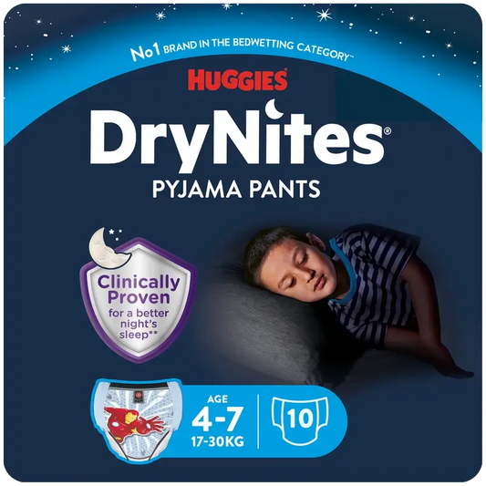 Drynites Night Nappies Size 4-7 Child, 10 pcs.