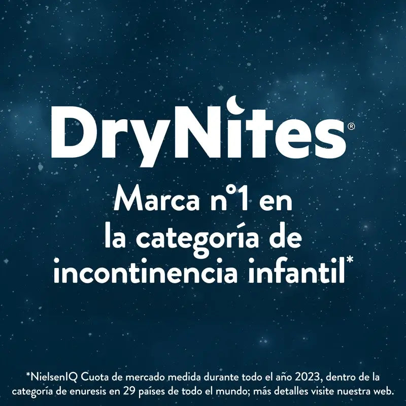 Drynites nočné plienky, veľkosť 4–7 pre chlapcov, 10 kusov