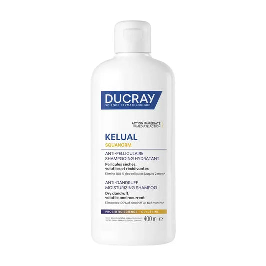 Ducray Kelual Squanorm Šampón proti suchým lupinám 400 ml