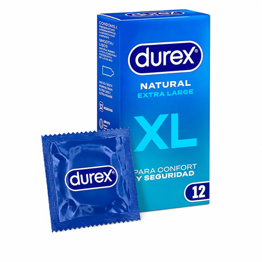 Kondómy Durex Original Natural Plus, veľkosť XL – 12 kusov