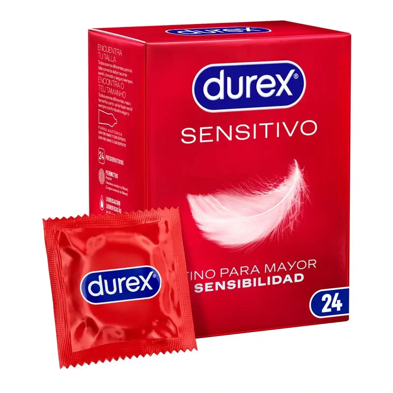 Durex Soft Sensitive Condoms For Increased Sensitivity 24 units