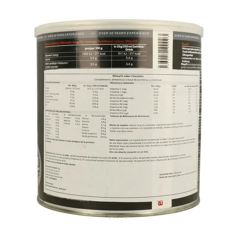 Eder Health Nutrition Wheyfit s príchuťou čokolády, 750 g. 
