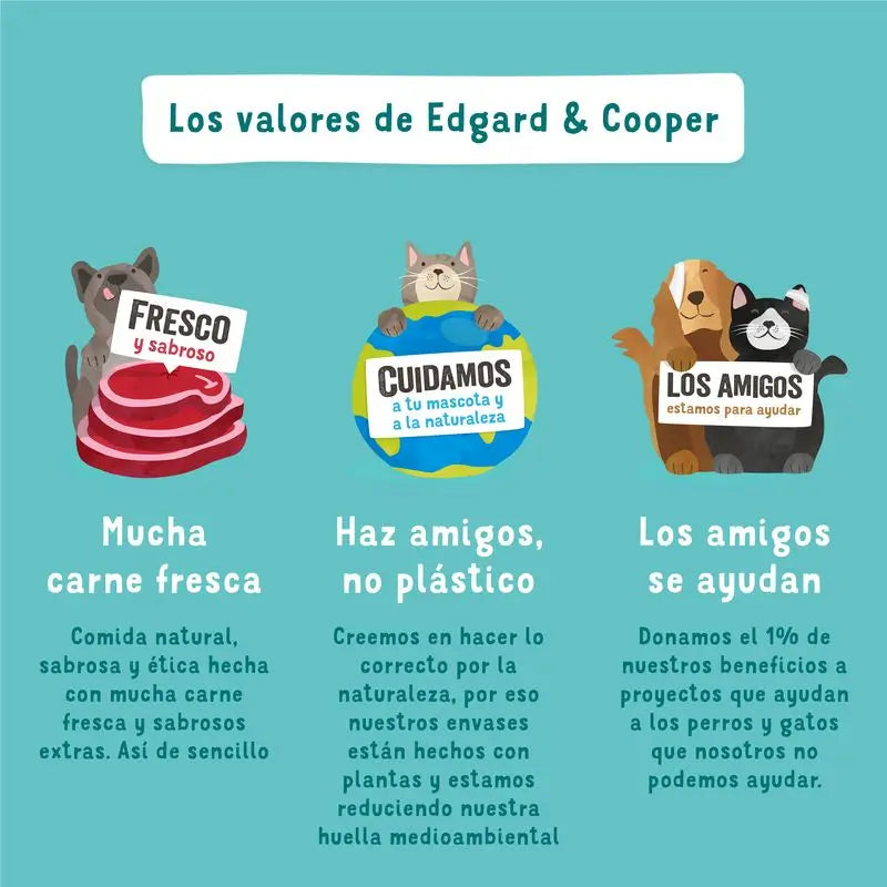 Edgard & Cooper Mokré krmivo pre šteniatka 17x100 g – bio kuracie mäso a ryby