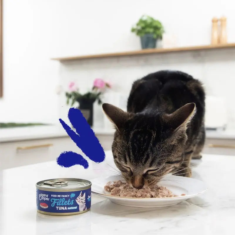 Edgard & Cooper Mokré krmivo pre mačky 24x70 g filé z tuniaka bez obilnín