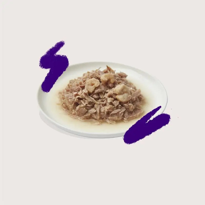 Edgard & Cooper Mokré krmivo pre mačky 24x70 g – filé z tuniaka a kreviet, bez obilnín