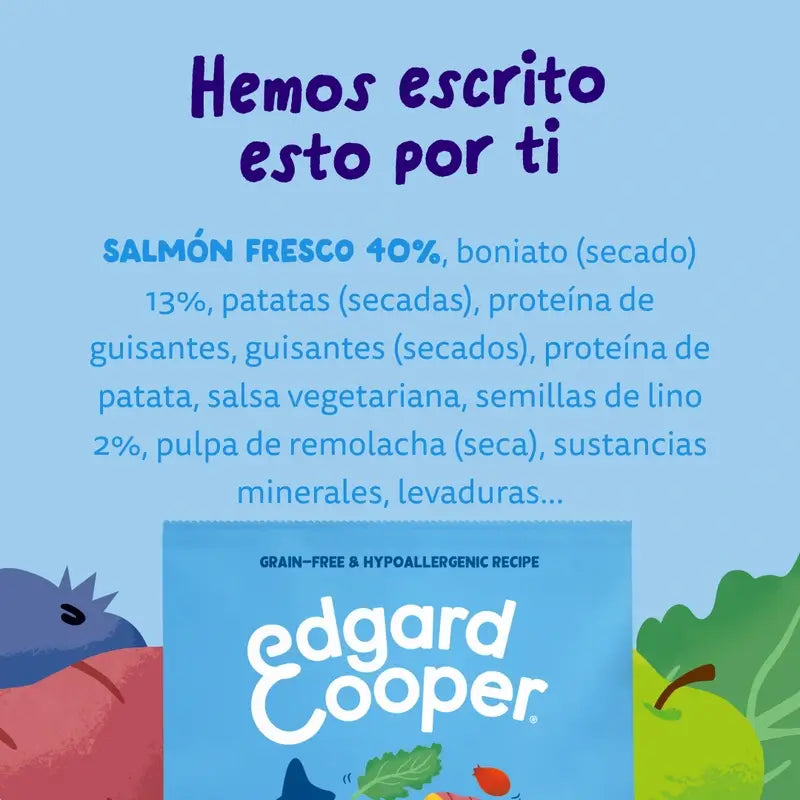 Edgard & Cooper Krmivo pre dospelých psov strednej veľkosti s čerstvým lososom, 2,5 kg