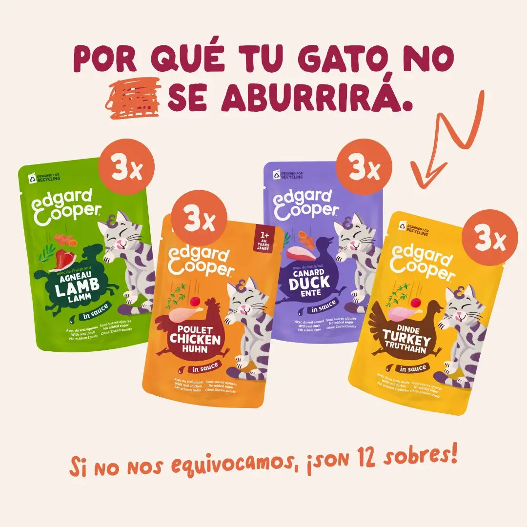 Edgard & Cooper Festines De La Granja v omáčke pre dospelých – multipack, 12 x 85 g